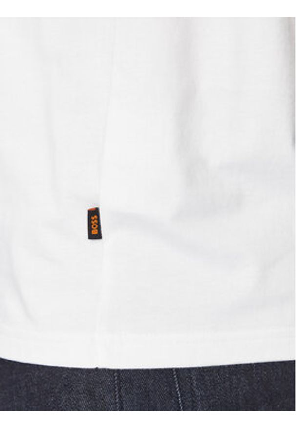 BOSS - Boss T-Shirt Tefragile 50503535 Biały Regular Fit. Kolor: biały. Materiał: bawełna