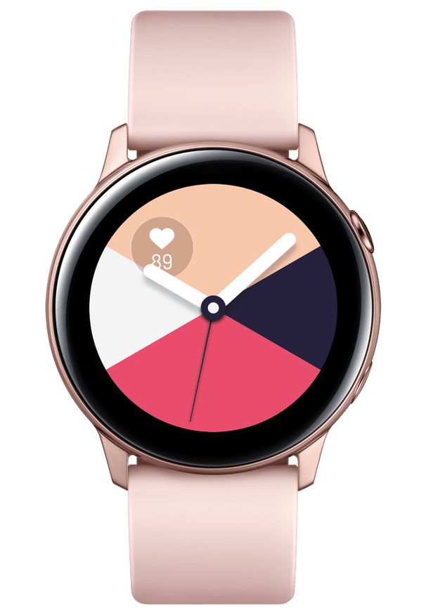SAMSUNG - Samsung smartwatch Galaxy Watch Active, różowo-złoty (SM-R500NZDAXEZ). Rodzaj zegarka: smartwatch. Kolor: różowy, wielokolorowy, żółty. Styl: elegancki