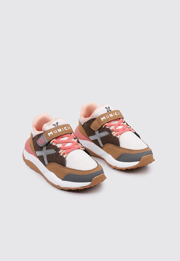 Munich - Buty MUNICH MINI DORO 08 Brązowy. Okazja: na co dzień. Kolor: brązowy. Materiał: syntetyk, tkanina
