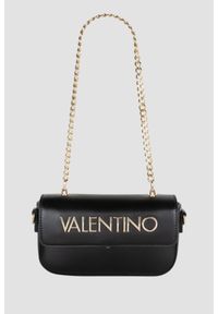 Valentino by Mario Valentino - VALENTINO Czarna damska torebka Nammos Re Flap Bag. Kolor: czarny. Wzór: aplikacja. Materiał: zdobione, skórzane #5