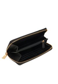 Love Moschino - LOVE MOSCHINO Duży Portfel Damski JC5692PP0NKD000A Czarny. Kolor: czarny. Materiał: skóra