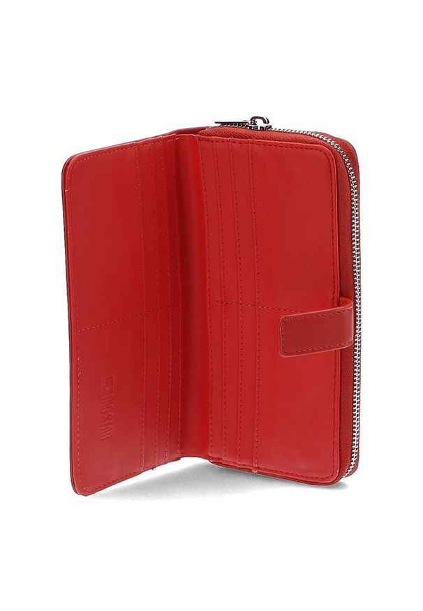 Big Star Accessories - Czerwony Elegancki Portfel Damski Big Star. Kolor: czerwony. Styl: elegancki