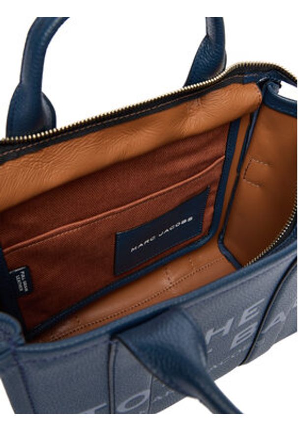 MARC JACOBS - Marc Jacobs Torebka The Leather Small Tote Bag H009L01SP21 Granatowy. Kolor: niebieski. Materiał: skórzane