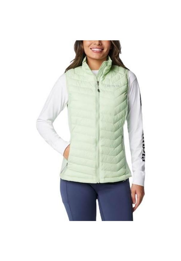 columbia - Kurtka uniwersalna damska Columbia 1832222349. Kolor: zielony, wielokolorowy. Materiał: syntetyk. Długość rękawa: bez rękawów. Sport: turystyka piesza