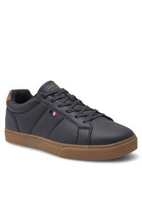 Lanetti Sneakersy MP07-11664-07 Granatowy. Kolor: niebieski. Materiał: skóra #8