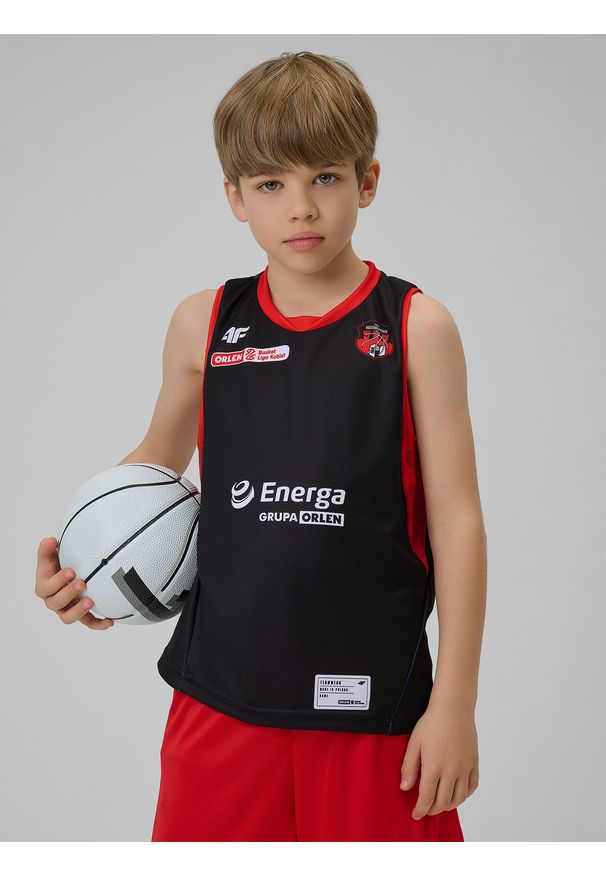 4f - 4F Koszulka meczowa replika wyjazdowa z sezonu 2024/25 dziecięca 4F x MMKS Katarzynki Toruń - multikolor 98/104. Typ kołnierza: dekolt w serek. Kolor: wielokolorowy. Materiał: włókno, dzianina, syntetyk, materiał. Wzór: aplikacja, gładki, ze splotem. Sezon: lato. Sport: fitness, koszykówka