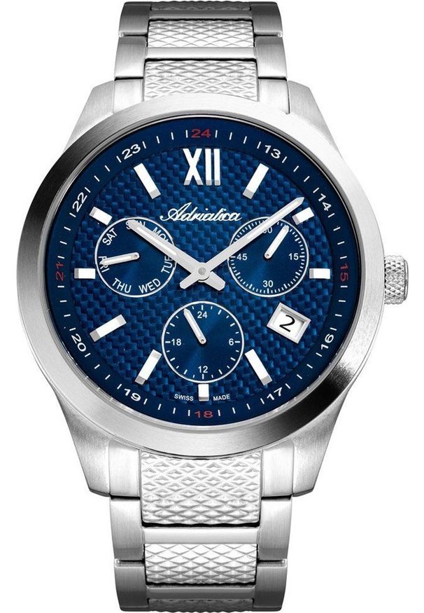 Zegarek Adriatica Zegarek męski Adriatica A8324.5165QF srebrny. Kolor: srebrny