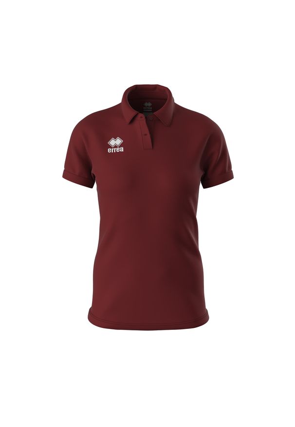 ERREA - Damska koszulka polo Errea Alexis. Typ kołnierza: polo. Kolor: czerwony. Styl: sportowy