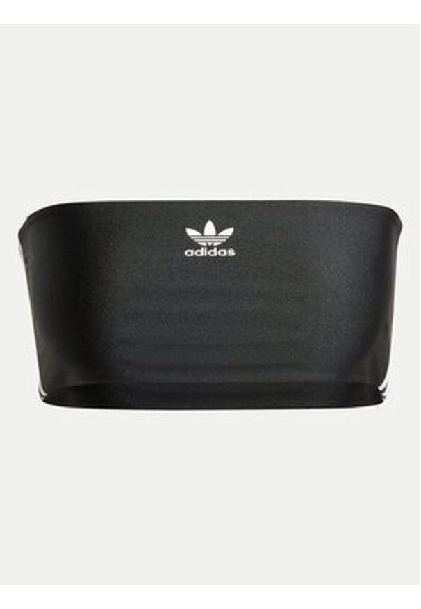 Adidas - adidas Top 3-Stripes Tube IX7823 Czarny Slim Fit. Kolor: czarny. Materiał: syntetyk