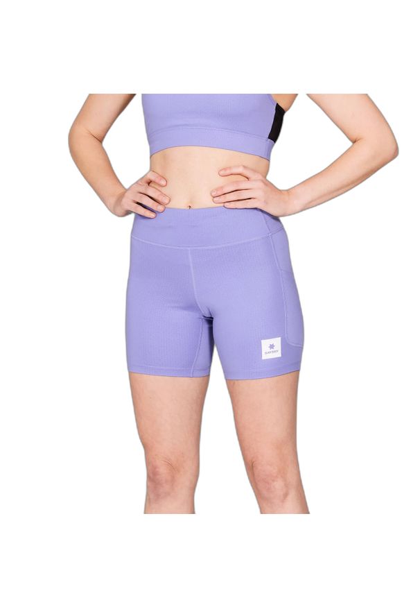SAYSKY - Szorty damskie Saysky Combat+ Tights 7". Kolor: fioletowy. Długość: krótkie