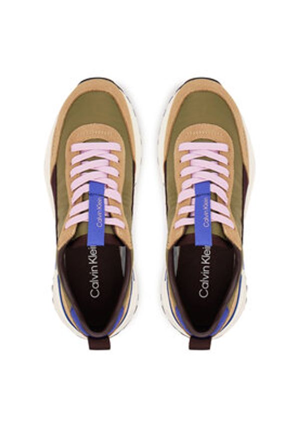 Calvin Klein Sneakersy Hike Runner Mg Nylon Mix YW0YW02075 Zielony. Kolor: zielony. Materiał: zamsz, skóra