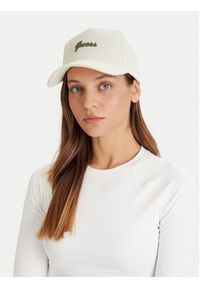 Guess Czapka z daszkiem V5BZ10 WF760 Écru. Materiał: materiał, poliester