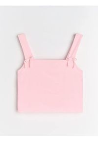 Sinsay - Top na ramiączkach - różowy. Kolor: różowy. Długość rękawa: na ramiączkach #1