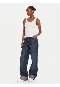 G-Star RAW - G-Star Raw Top Base D07210-3310 Biały Slim Fit. Kolor: biały. Materiał: bawełna