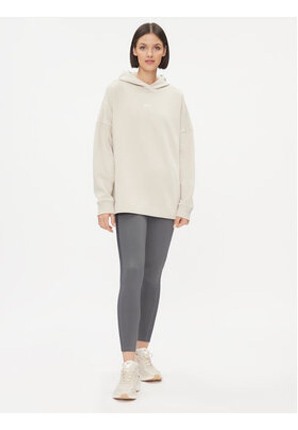 Reebok Bluza Maternity IM4058 Beżowy Regular Fit. Kolor: beżowy. Materiał: bawełna