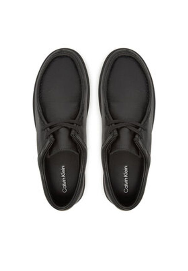 Calvin Klein Półbuty Hybrid Apron Lace Up Lth HM0HM01893 Czarny. Kolor: czarny. Materiał: skóra
