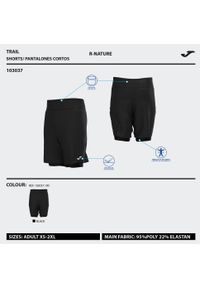 Spodenki do biegania męskie Joma Explorer. Kolor: czarny. Sport: bieganie