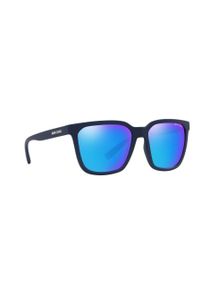 Armani Exchange - Okulary przeciwsłoneczne 0AX4108S. Kolor: niebieski. Materiał: materiał #3
