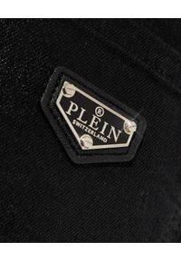 Philipp Plein - PHILIPP PLEIN - Czarne spodnie z wysokim stanem ICONIC. Stan: podwyższony. Kolor: czarny #6