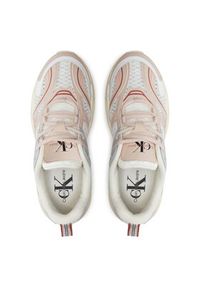 Calvin Klein Jeans Sneakersy Retro Tennis Low Lace Mh Ml Met YW0YW01373 Biały. Kolor: biały #2