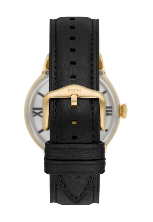 Fossil Zegarek ME3210 męski. Kolor: złoty. Materiał: materiał, skóra