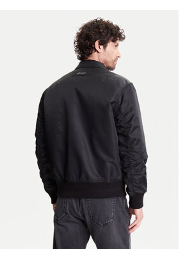 Hugo - HUGO Kurtka bomber Balamo2531 50541604 Czarny Regular Fit. Kolor: czarny. Materiał: syntetyk