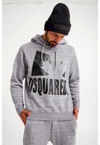 BLUZA DSQUARED2. Typ kołnierza: kaptur. Materiał: materiał. Długość rękawa: długi rękaw. Długość: długie. Wzór: melanż, nadruk