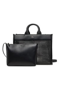 BOSS Torebka Sandy 50541748 Czarny. Kolor: czarny. Materiał: skórzane