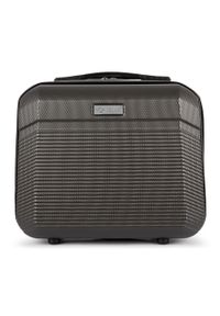Solier - Kuferek podróżny mały ABS STL945 ciemny szary. Kolor: szary. Materiał: materiał #1
