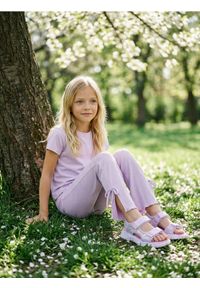 Sinsay - Legginsy flare - fioletowy. Kolor: fioletowy #1