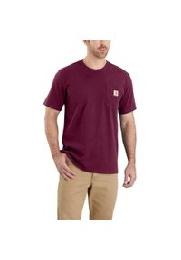 Koszulka sportowa męska T-shirt Carhartt Heavyweight Pocket K87. Kolor: czerwony