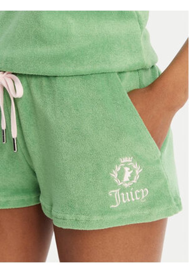 Juicy Couture Kombinezon Applique Terry JCWFP126316 Zielony Regular Fit. Kolor: zielony. Materiał: bawełna