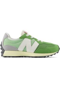 Buty dziecięce New Balance PH327RB – zielone. Okazja: na co dzień. Kolor: zielony. Materiał: syntetyk, materiał, guma. Szerokość cholewki: normalna