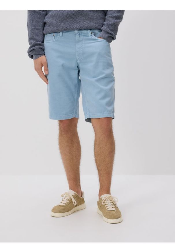 Reserved - Jeansowe szorty z lyocellem - niebieski. Kolor: niebieski. Materiał: jeans