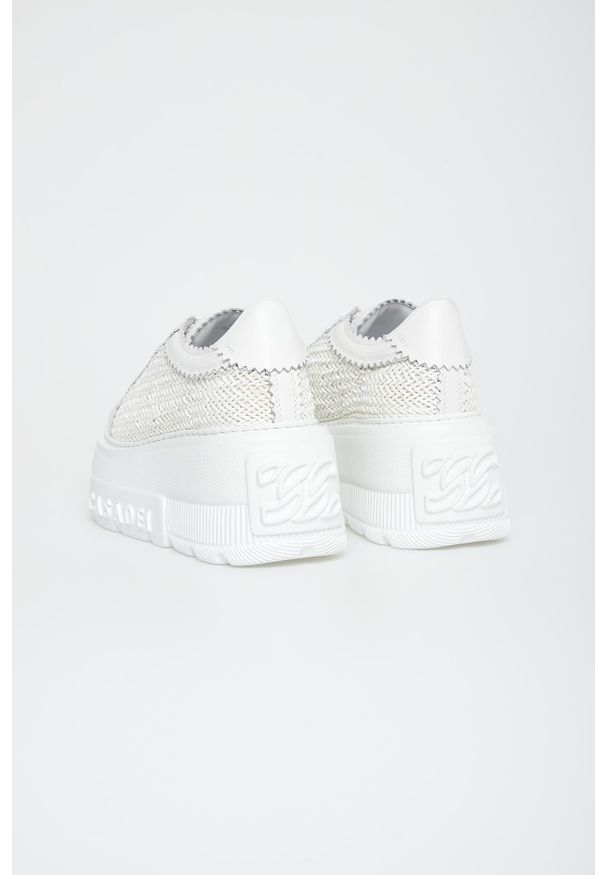 Casadei - Sneakersy damskie skórzane CASADEI. Materiał: skóra