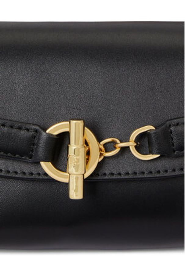 Lauren Ralph Lauren - LAUREN RALPH LAUREN Torebka 431P04297001 Czarny. Kolor: czarny. Materiał: skórzane