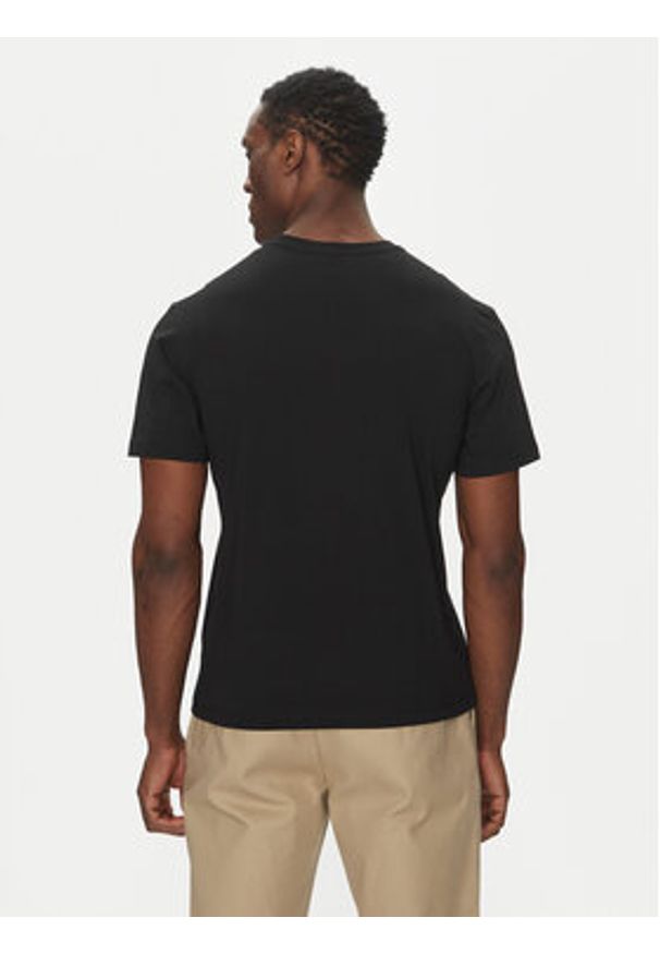 Save The Duck T-Shirt DT0825M BESY20 Czarny Regular Fit. Kolor: czarny. Materiał: bawełna
