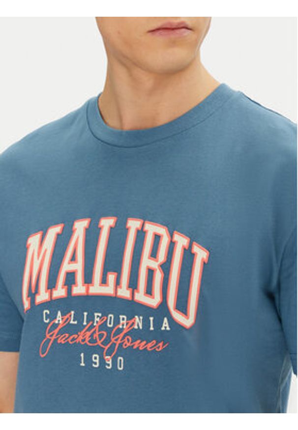 Jack & Jones - Jack&Jones T-Shirt Detroit 12268441 Niebieski Relaxed Fit. Kolor: niebieski. Materiał: bawełna