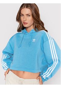 Adidas - adidas Bluza adicolor Classics HC2014 Niebieski Relaxed Fit. Kolor: niebieski. Materiał: bawełna, syntetyk
