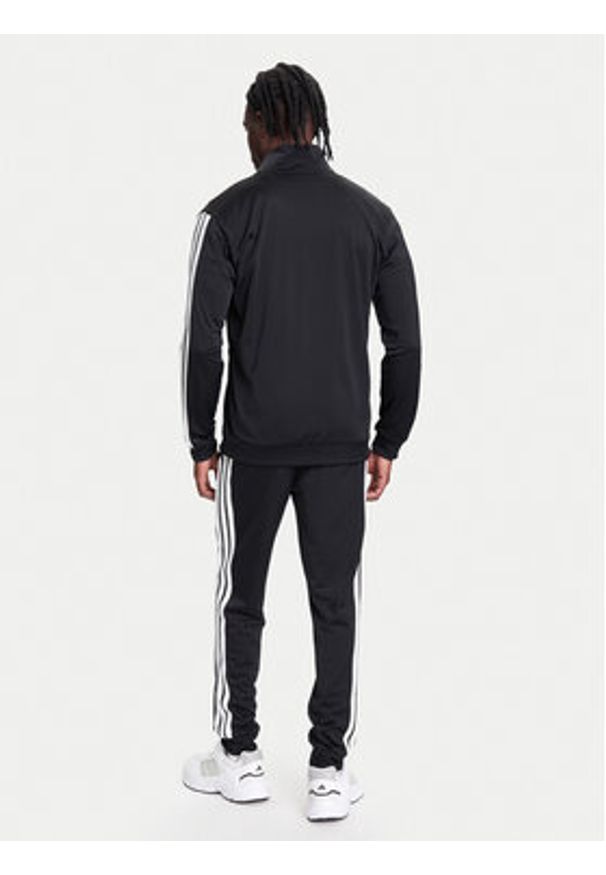 Adidas - adidas Dres Basic 3-Stripes JI8858 Czarny Regular Fit. Kolor: czarny. Materiał: syntetyk