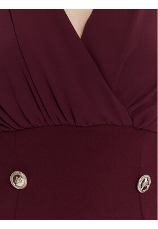 Rinascimento Bluzka CFC0126180003 Bordowy Regular Fit. Kolor: czerwony. Materiał: syntetyk