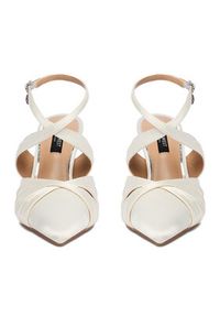 Nine West Szpilki CEO-259-73 02 Écru. Kolor: kremowy. Materiał: materiał. Obcas: na szpilce #3