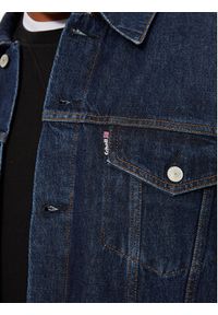 Schott NYC Kurtka jeansowa TRUCKS Granatowy Regular Fit. Kolor: niebieski. Materiał: bawełna #4