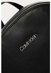 Calvin Klein - Plecak. Kolor: czarny. Materiał: skóra ekologiczna. Wzór: gładki #5