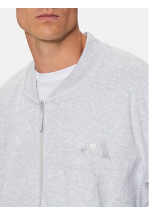 Adidas - adidas Bluza Elevated ALL SZN Terry Loop IY6584 Szary Loose Fit. Kolor: szary. Materiał: bawełna