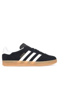 Adidas - adidas Sneakersy Gazelle Indoor JI2060 Czarny. Kolor: czarny. Materiał: skóra, zamsz. Model: Adidas Gazelle