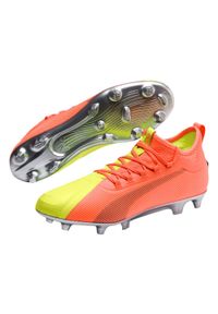 Buty piłkarskie Puma One M 20.2 OSG FG AG 105959 01. Kolor: pomarańczowy, żółty, wielokolorowy. Sport: piłka nożna