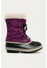 sorel - Sorel - Śniegowce dziecięce Yoot Pac Nylon. Nosek buta: okrągły. Kolor: fioletowy. Materiał: nylon