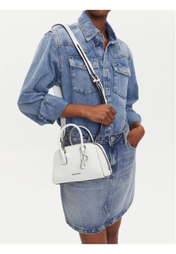 MICHAEL Michael Kors Torebka 32S5S9QC0L Biały. Kolor: biały. Materiał: skórzane