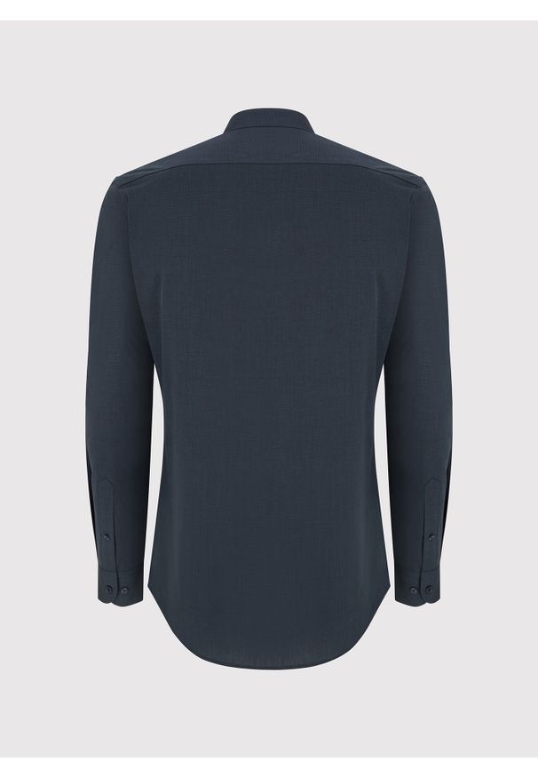 Pako Lorente - PAKO LORENTE – Bawełniana koszula męska w kolorze ciemnoszarym. Kolor: szary. Materiał: bawełna. Długość rękawa: długi rękaw. Długość: długie. Wzór: gładki